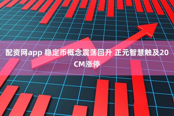 配资网app 稳定币概念震荡回升 正元智慧触及20CM涨停